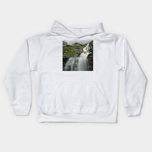 Haystack Falls, Glacier N.P., Montana Kids Hoodie